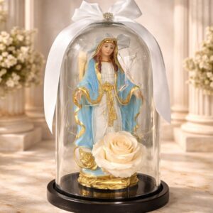 Rosa eterna con virgen