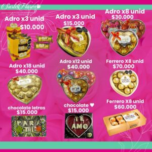 Catálogo chocolates